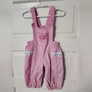 Vintage OshKosh overalls 18 month easter bunny bunnies pink USA 90s Pink B'Gosh